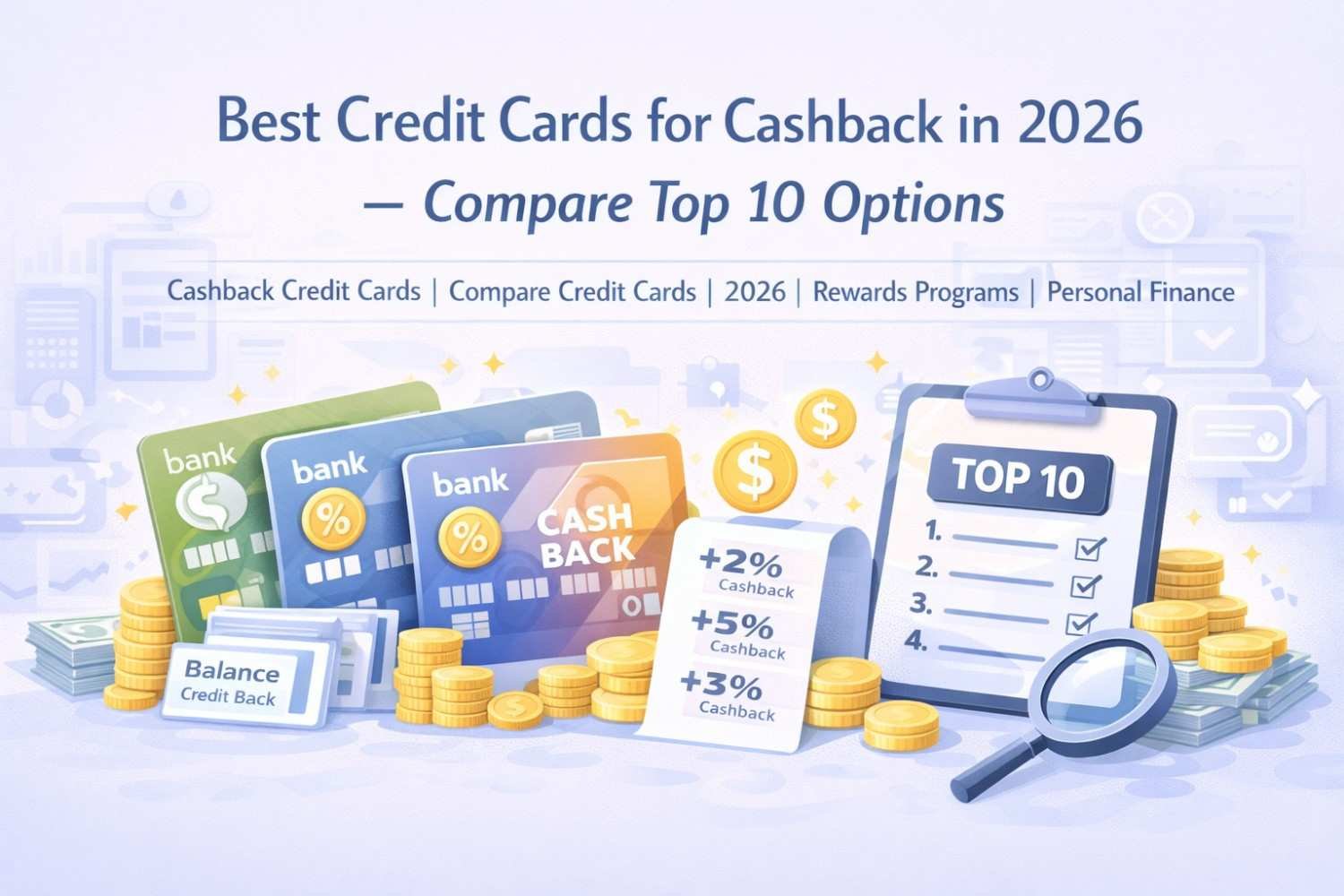 Best Credit Cards for Cashback in 2026 – Compare Top 10 Options