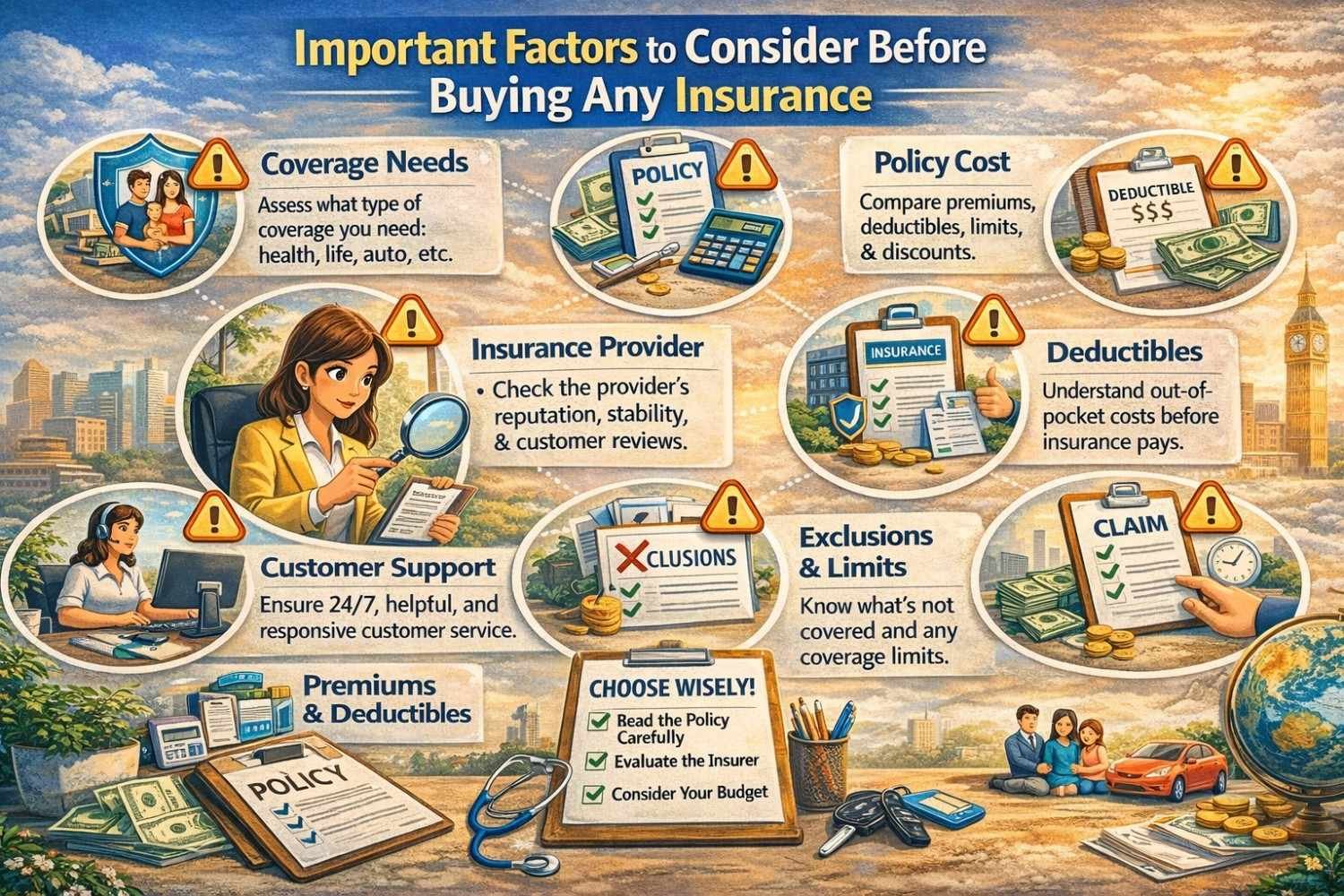 Important Factors to Consider Before Buying Any Insurance (2026 Guide)