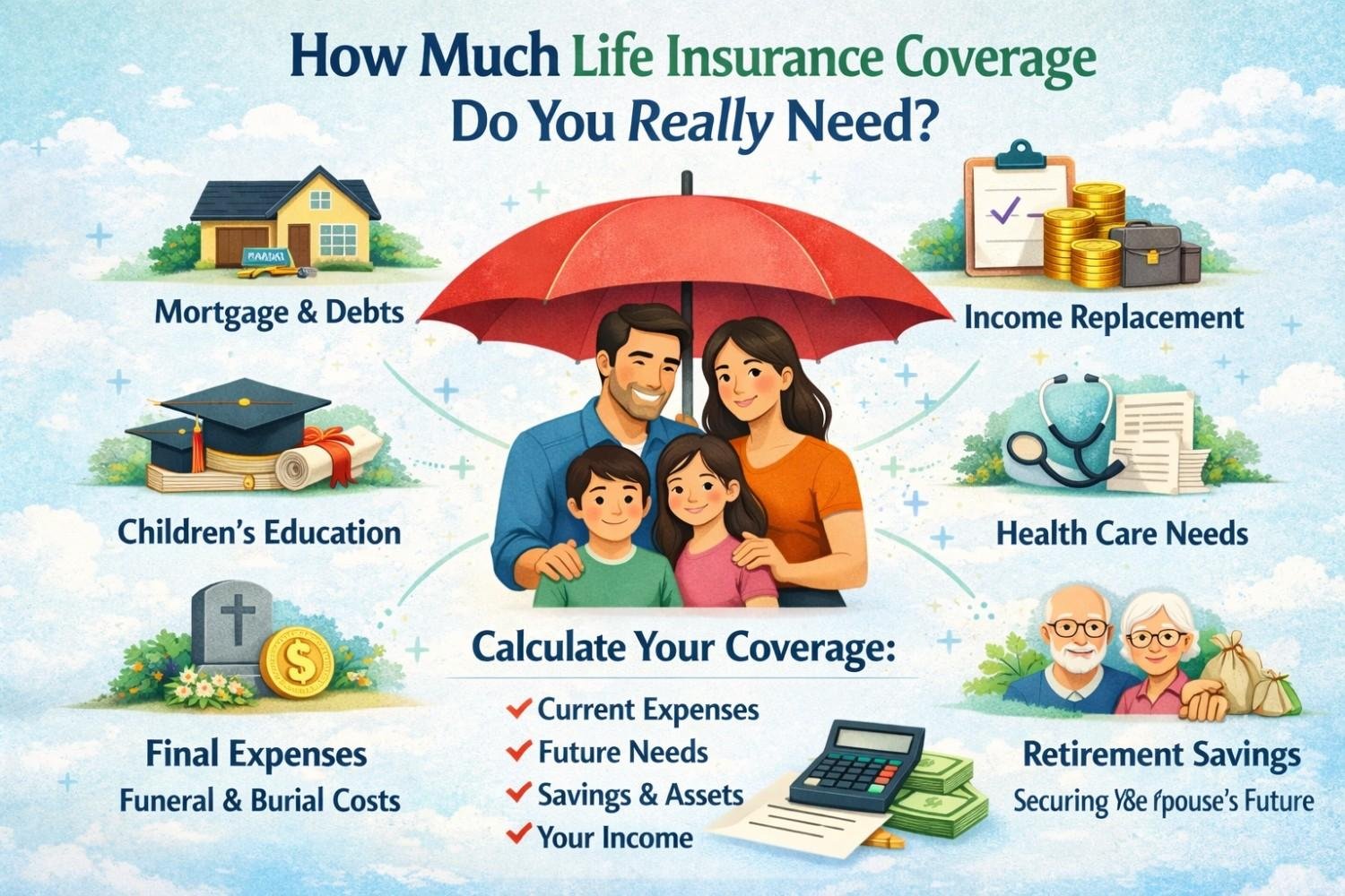 How Much Life Insurance Coverage Do You Really Need? (2026 Complete Guide)